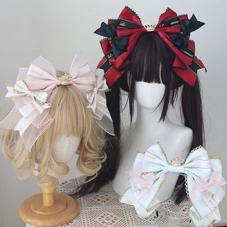 Crown Decorated Bowknot KC
