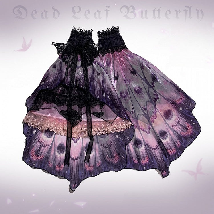 Available colors Lace-Trimmed Sleeves Butterfly in Wing 2 Pattern Detachable