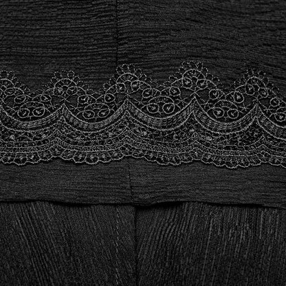 Simple Long Cloak Black Men's Rococo