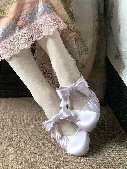 Decor Purple with Sophisticated High Lolita Heels Bow