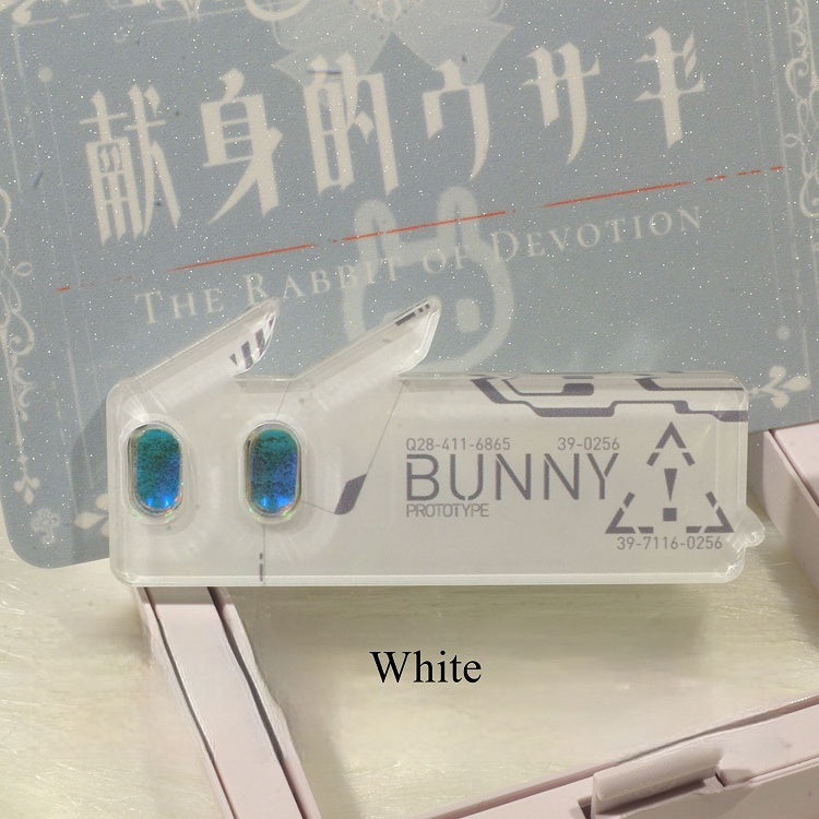 4 Hairclip Little Colors Bunny Style Acrylic Landmine Duckbill