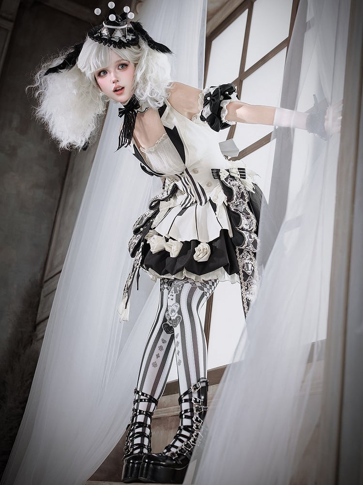 Lace Trim White Blouse for Lolita Style - Unknown Star