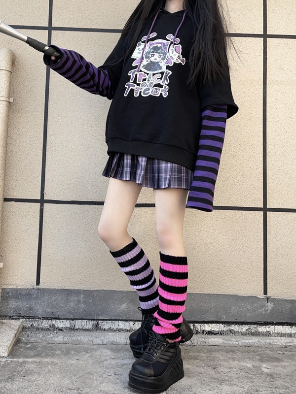 Striped JK Colors 6 Warmers Leg Pattern