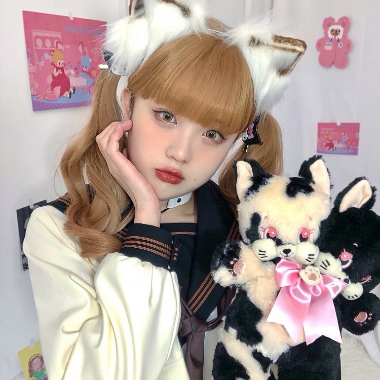 Kitty Two Heads Bag Plush | Bully Bunny