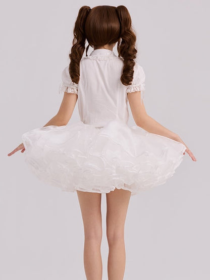35CM Puffy Petticoat Super Six White Layers
