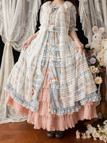 Tea-Length Ruffled Underskirt with Tiered Details - Miss Point