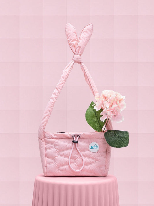Kawaii Embroidered Bunny Ear Single-Shoulder Phone Bag