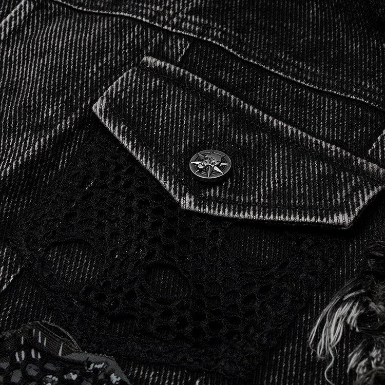 Black Men's Punk Decadent Vest