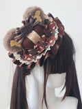 Bear Chocolate Sweet Hat Teddy Style Mini