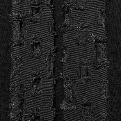 Dark Black Decadent Robe Men's Mage