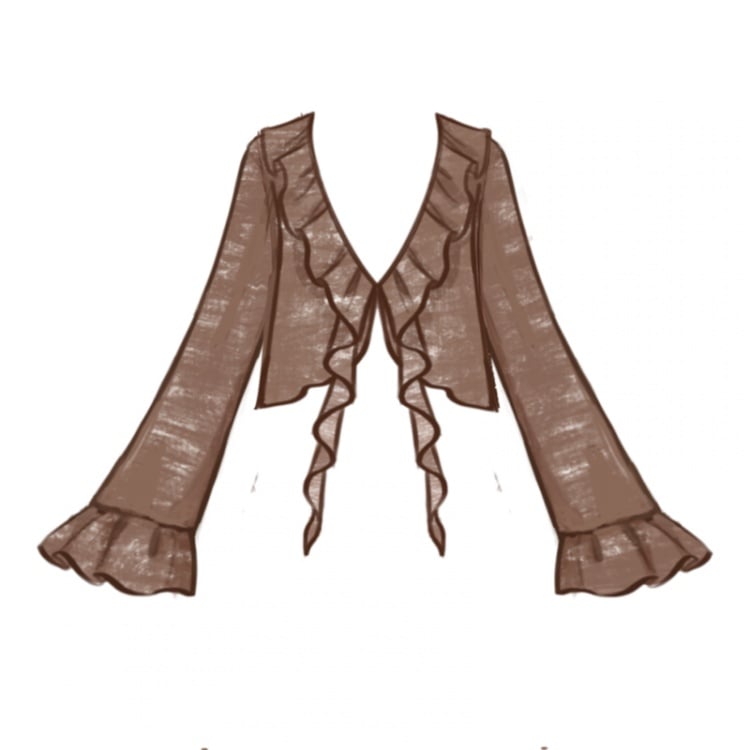 プラスサイズのブラウンカーディガン