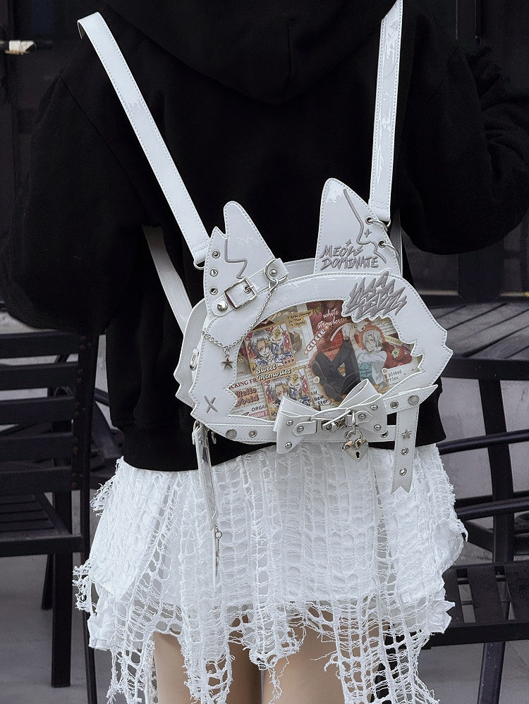 ホワイトPUショルダーストラップ