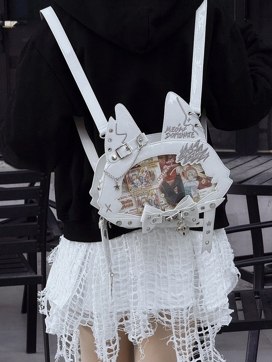 ホワイトPUショルダーストラップ