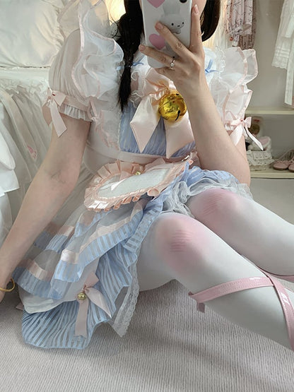 Pink Knees Sweet Lolita Strumpfhose
