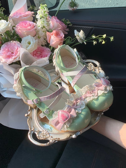 Mary Matcha Green Shoes Lolita Cake Jane Sweet Strawberry