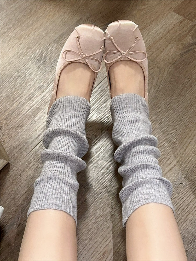 Leg Ribbed Ballet Warmers with Style 9 Ruffles Colors Layered Knit
