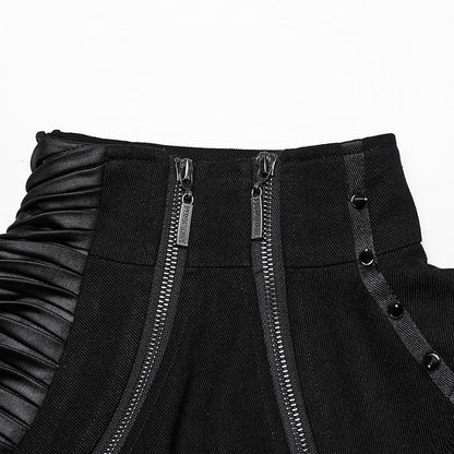 Black Jacket Punk Short Motorcycle Ultra