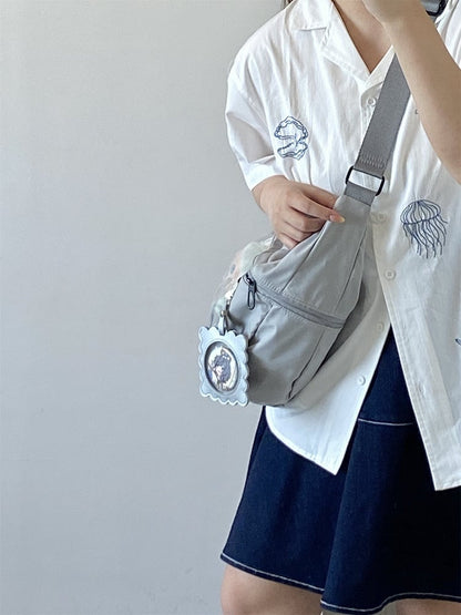 Ita Bag Side Crossbody with Gray Pockets