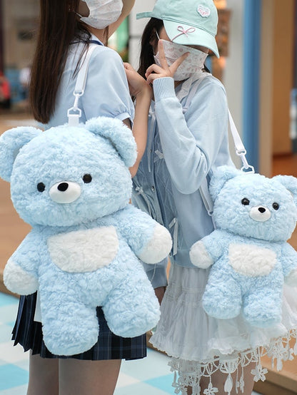 ブルーベア型ぬいぐるみリュック ミドル/ラージサイズ
