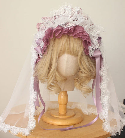 8-Color Head Veil Lace Elegant