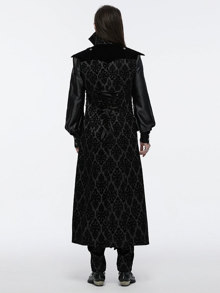 Jacket Black Men's Stand Gorgeous Goth Collar