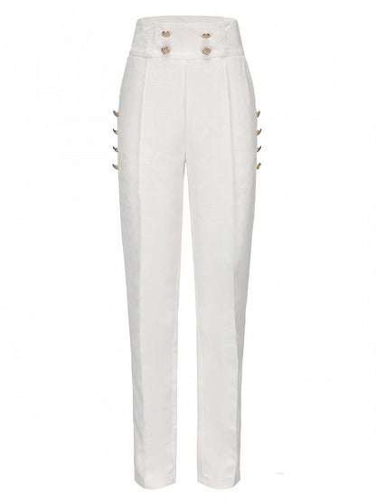 Taille Lolita Hose Ouji Stil Weiß Prinz Hohe