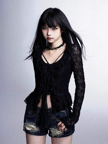 Slim-fitting Cami Top Black V-Neck Glamorous