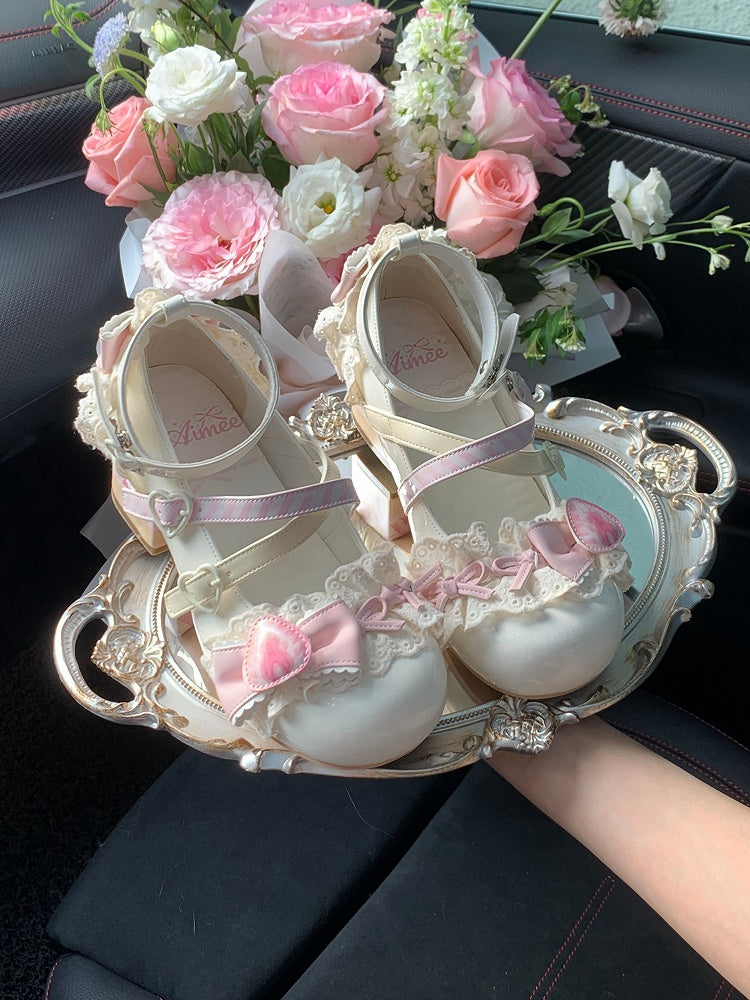 Jane White Chocolate Mary Shoes Cake Lolita Sweet Strawberry