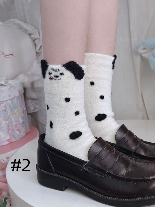 Cute Puppy Calf Socks