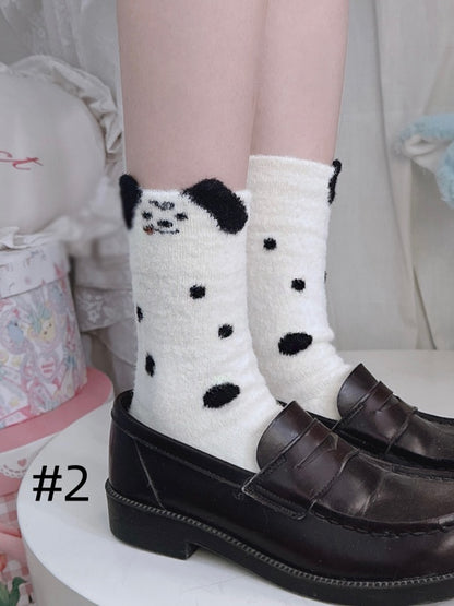 Cute Puppy Calf Socks