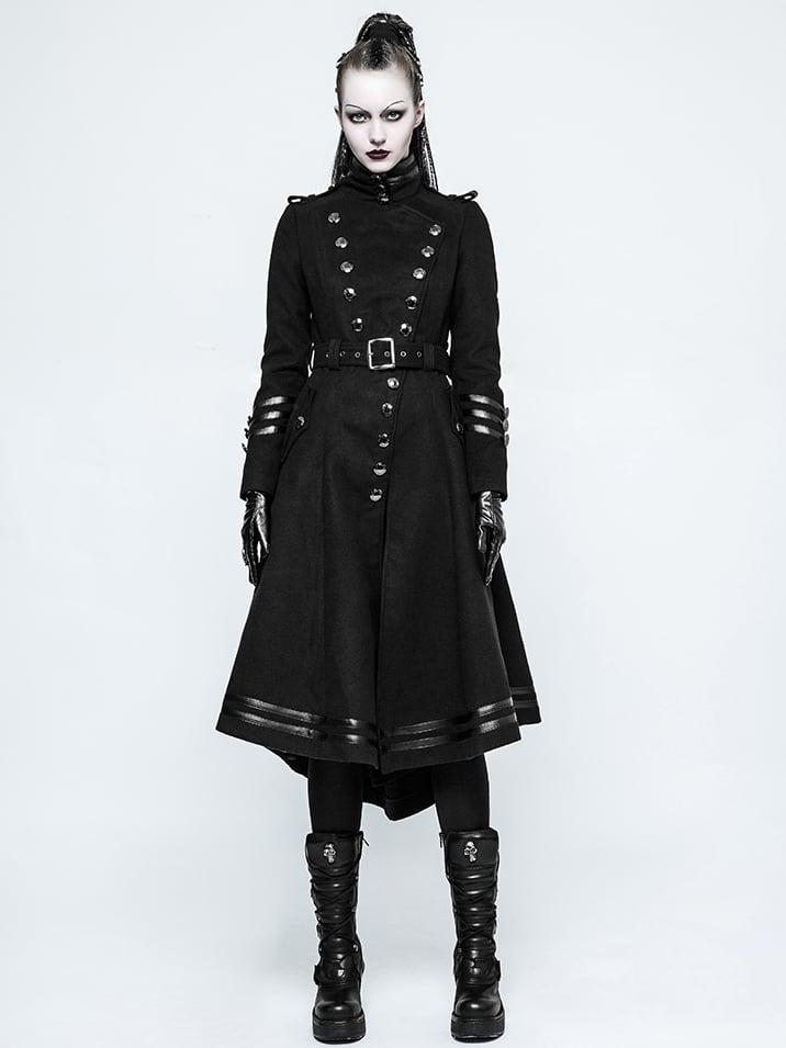 Worsted Military Women's Coat Black Uniform