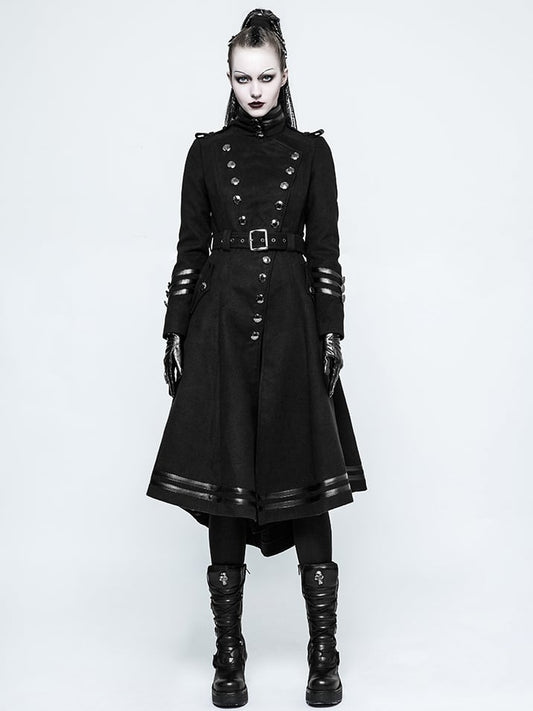 Worsted Military Women's Coat Black Uniform