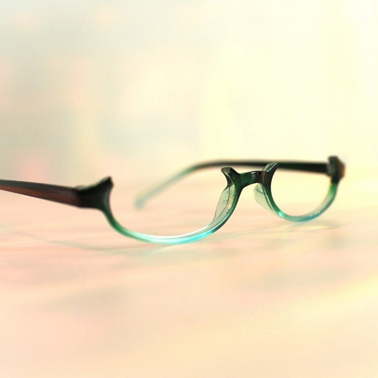 Eyeglasses Glasses Semi-rimless Cyberpunk Frame Lensless Green