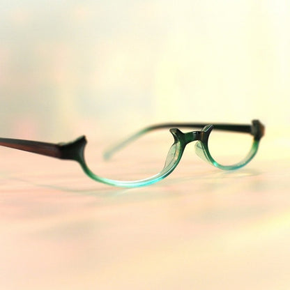 Eyeglasses Glasses Semi-rimless Cyberpunk Frame Lensless Green