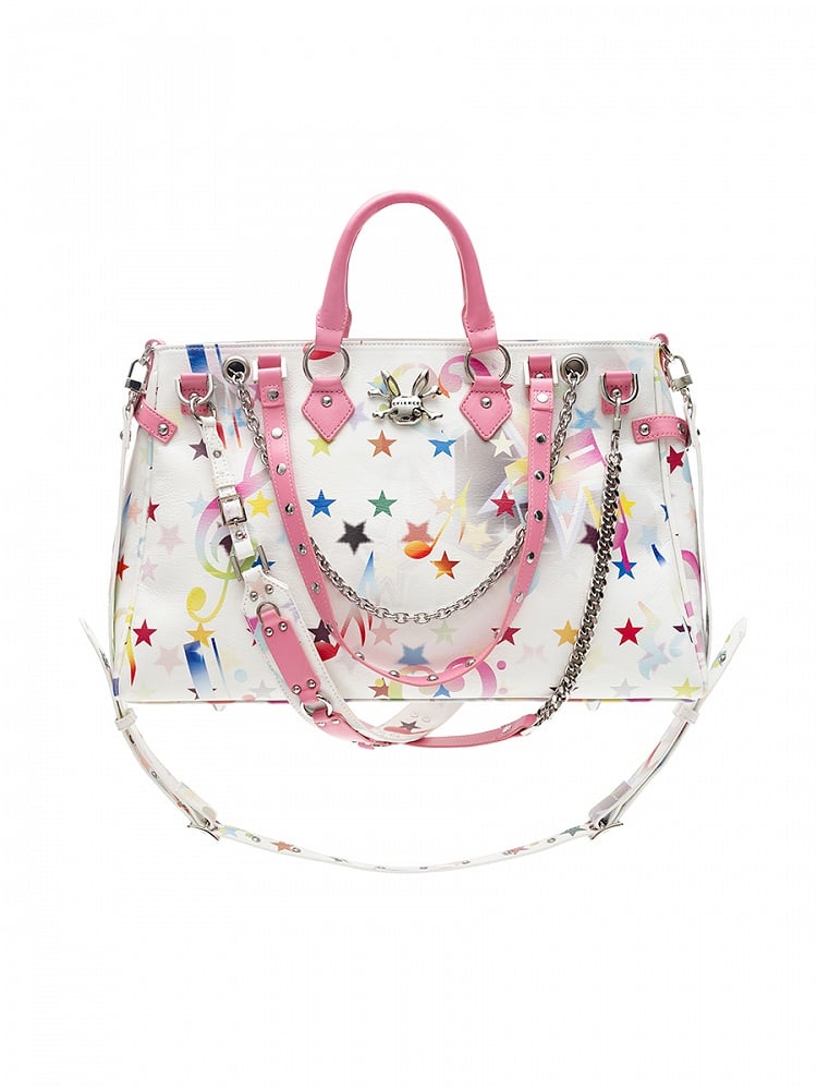 Straps Print Charm Trapeze Bag Multicolor Anime Versatile Star with