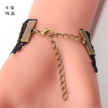 スチームパンクなヴィンテージ時計ギアの指輪ブレスレット