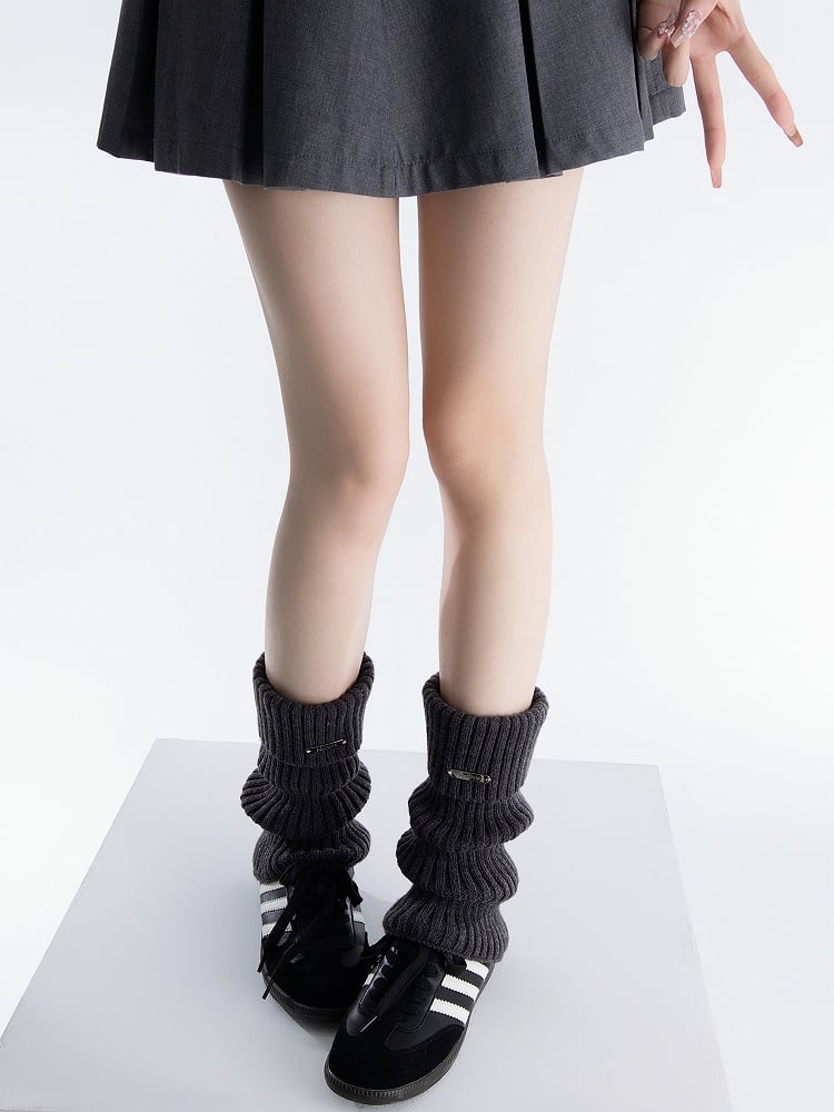 Retro Color 6 Colors Solid Leg Warmers Knitted