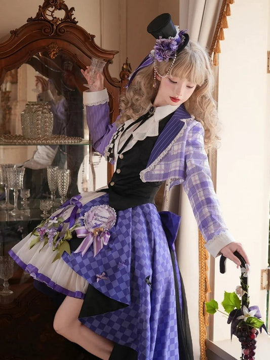 Hat Floral Purple Badge Design / Mini