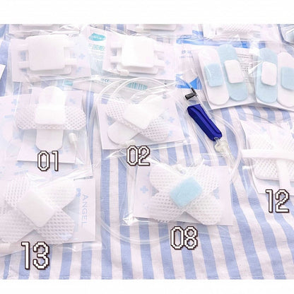 Bandage-Inspired Textured Hair White - Yami Design Kawaii Clip Mesh