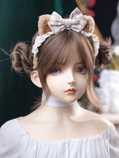 Length Wig Air 71CM With Wavy Bangs Brown