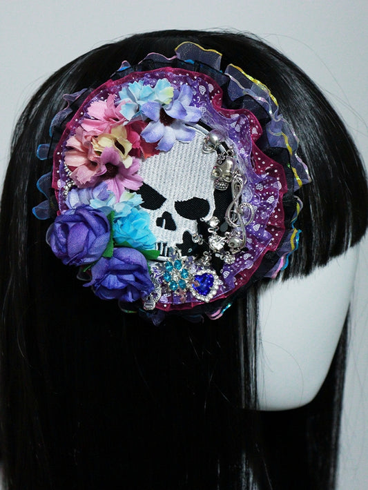 with Lolita Design Floral Hairclip Gothic Colorful