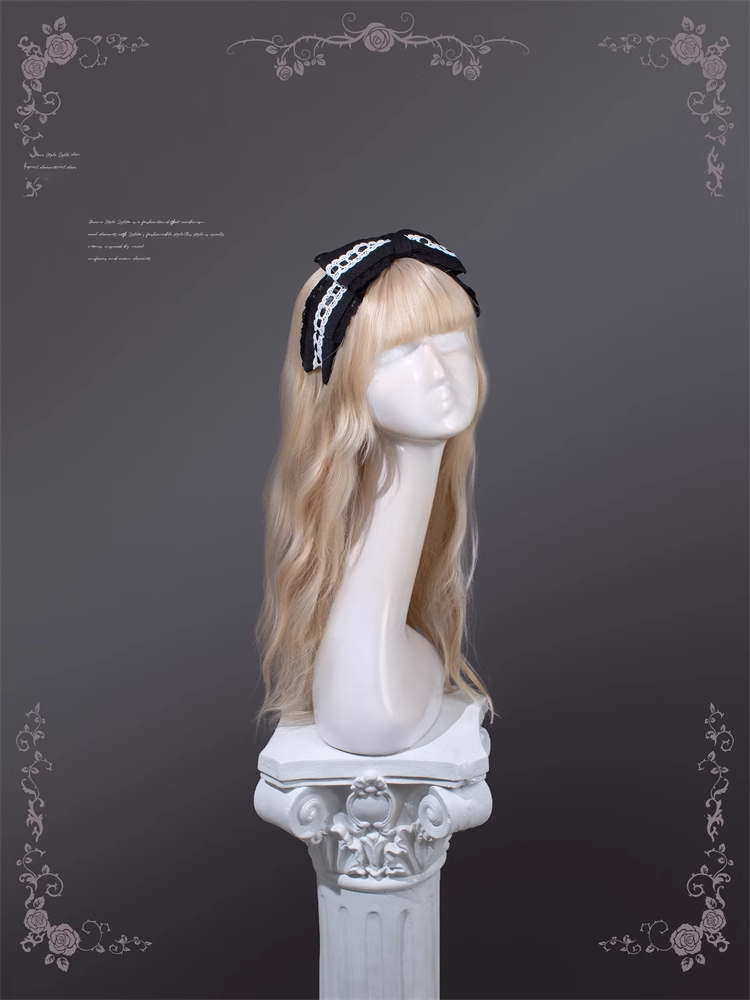 KC Bow Sweet Lolita Schwarz Groß