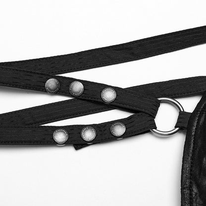 Punk Short Corset Black