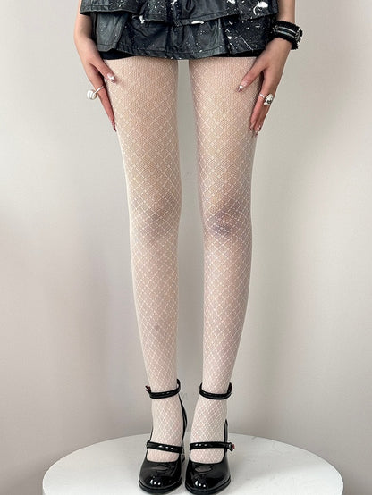 Tights 6 Color Pattern Options Y2K Diamond