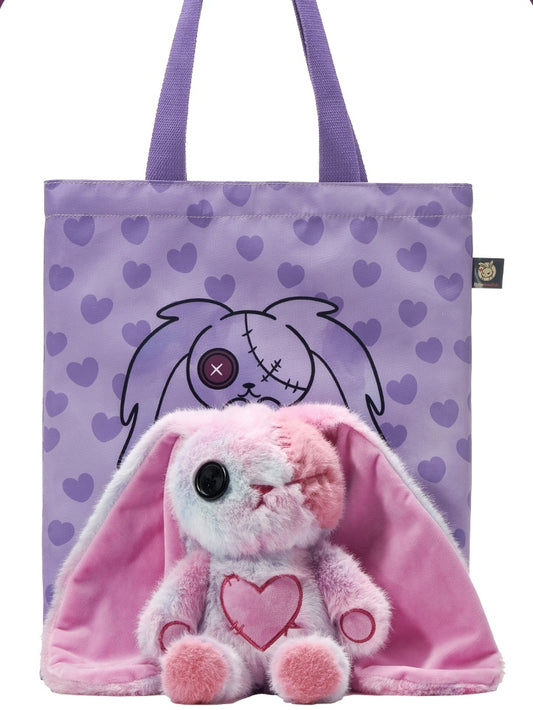 Plush Doll Bag Pink Kawaii Guro with Bunny A Canvas