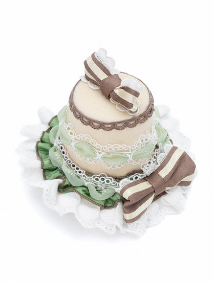 Decorated Sweet Mini Bowknots Green Lolita Hat