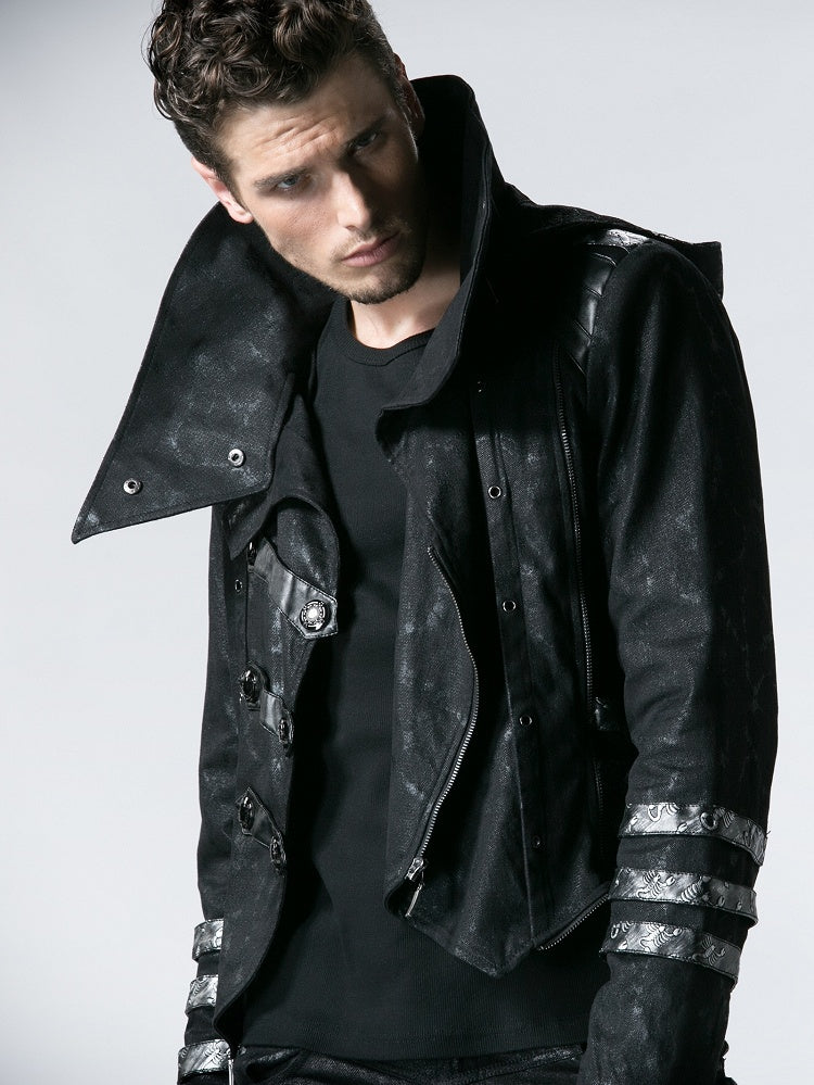 Black Long Wild Reaper Coat Men's