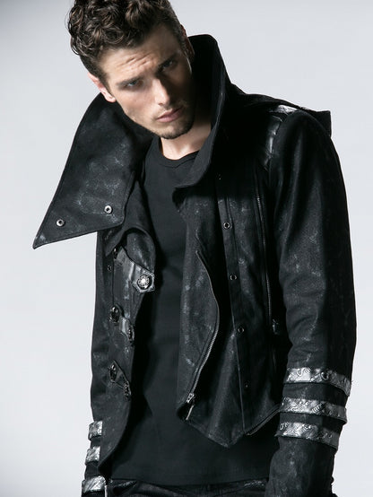 Black Long Wild Reaper Coat Men's