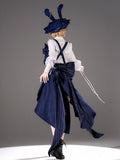 Striped Royal Theater Bowknot Bunny Blue Train