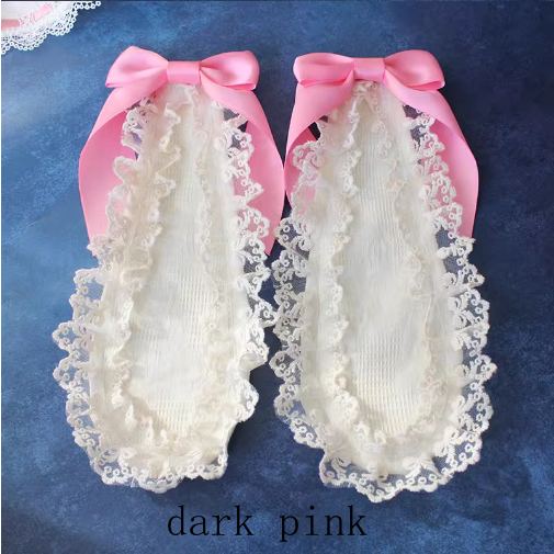 Haarspangen mit Schleifendetails und Spitzenbesatz und Hasenohren